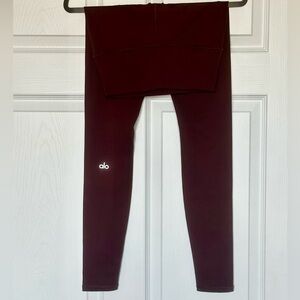 ALO Yoga Burgundy Leggings